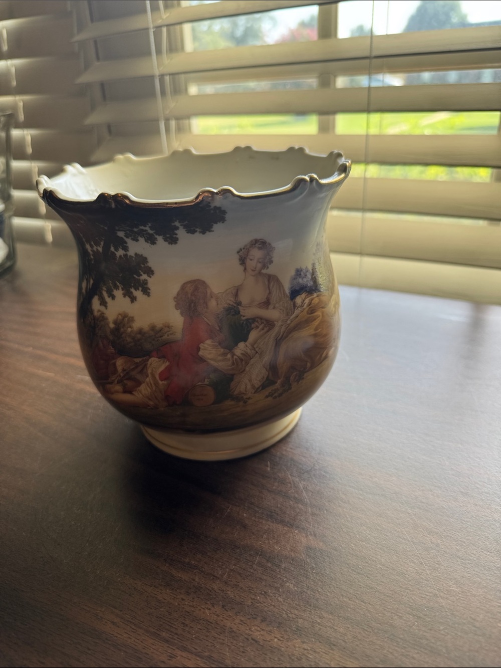 Vintage Lenwile China Porcelain Planter #7428